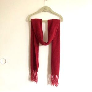 100% Peruvian Alpaca Red Scarf